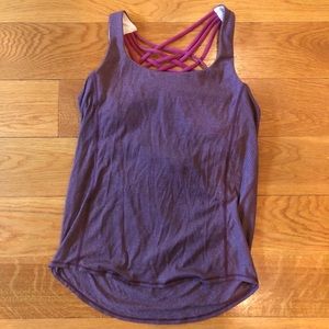 Purple Lululemon workout top